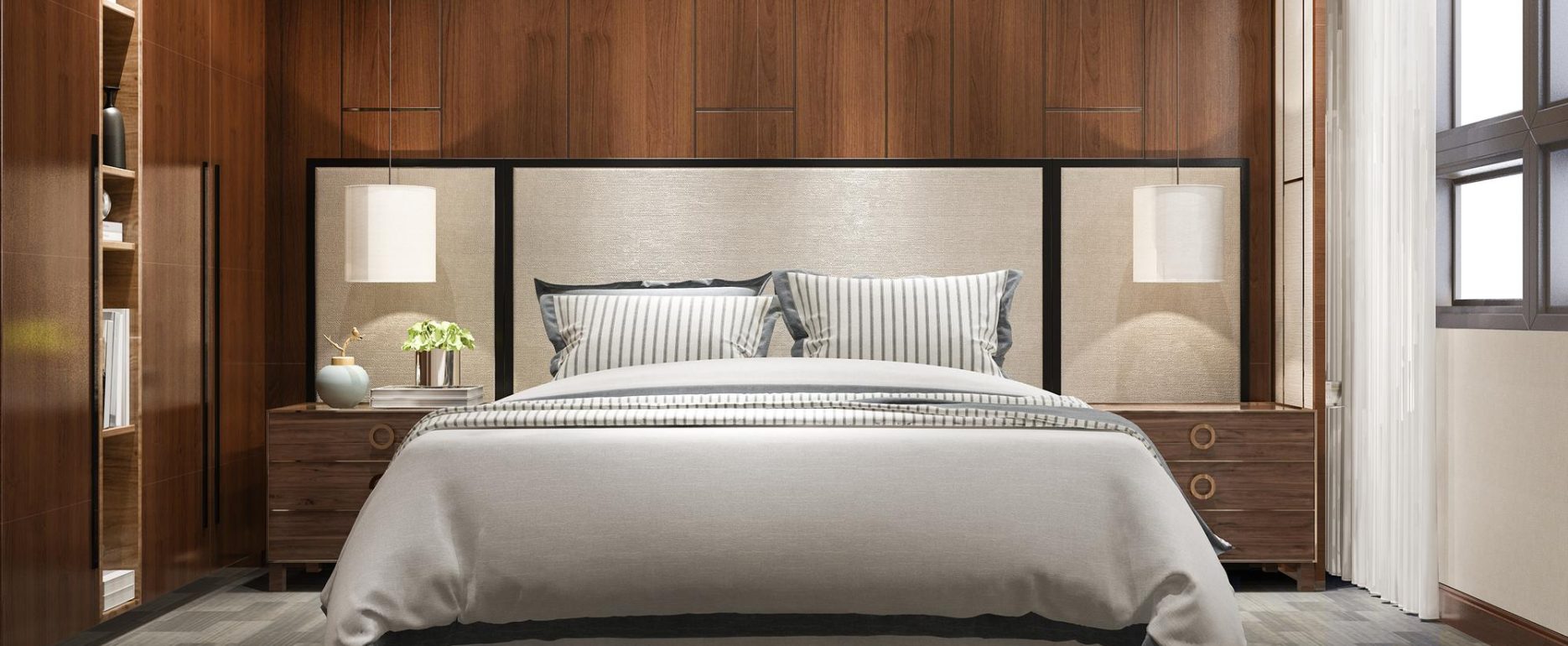 arredo camera da letto in legno su misura per hotel e privati